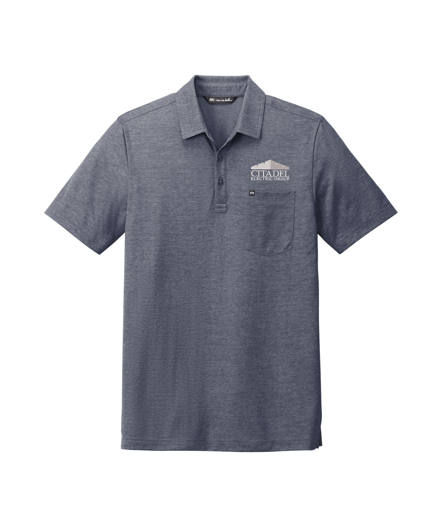 TravisMathew Oceanside Heather Pocket Polo