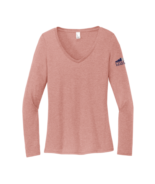 District® Women’s Perfect Tri® Long Sleeve V-Neck Tee