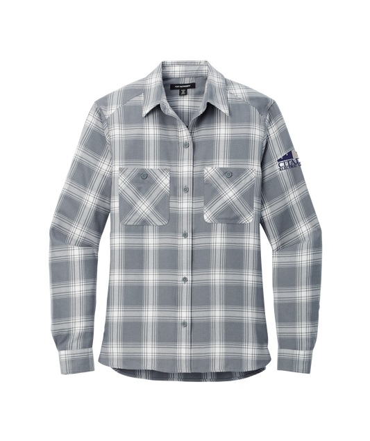 Port Authority® Ladies Plaid Flannel Shirt