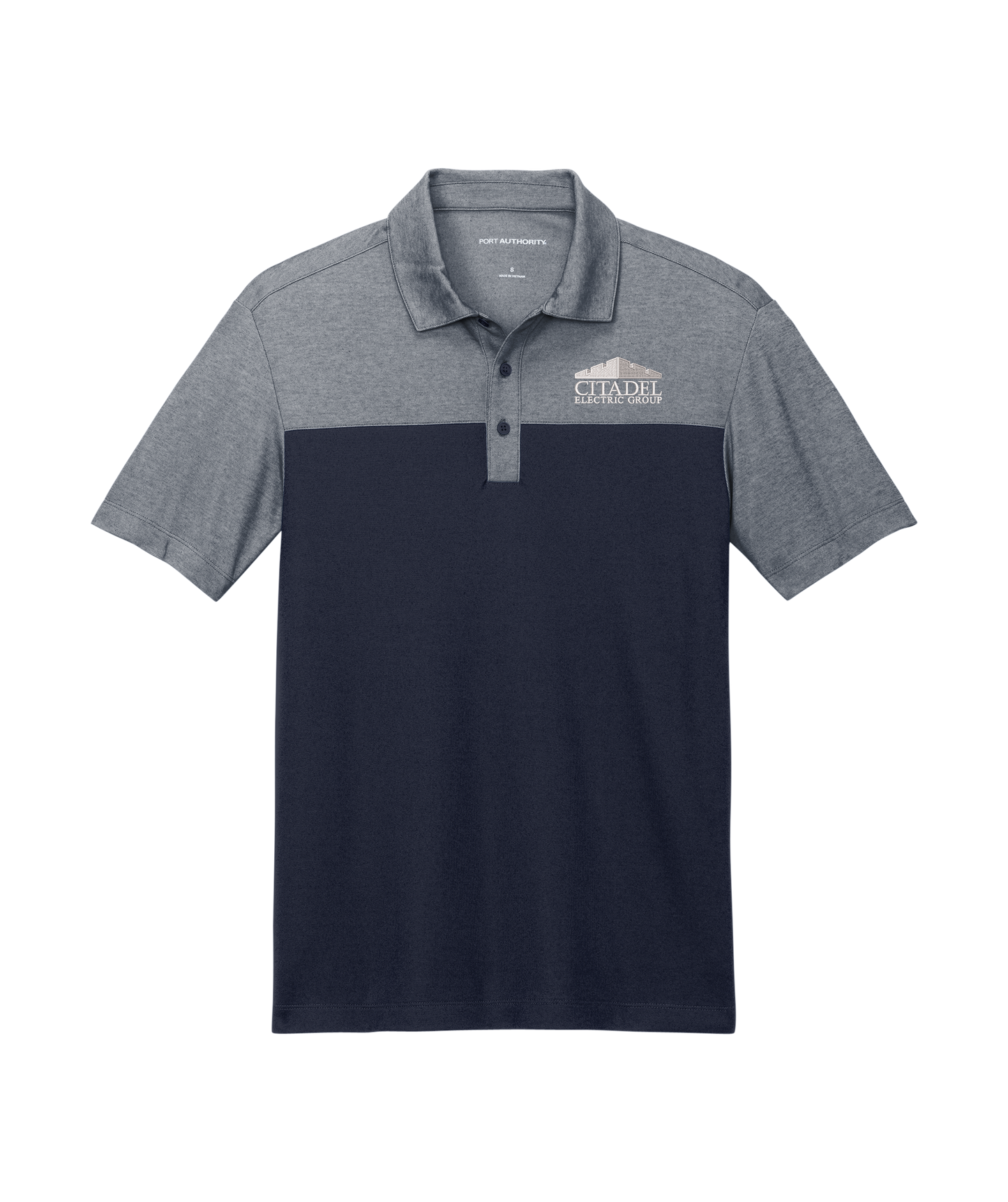 Port Authority® Fine Pique Blend Blocked Polo